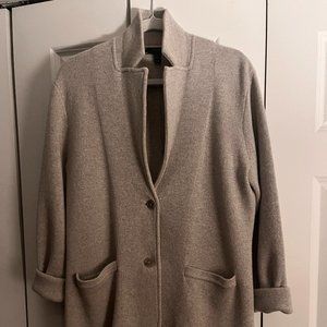 J. Crew heather-gray sweater blazer,  size M